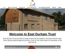 Tablet Screenshot of eastdurhamtrust.org.uk